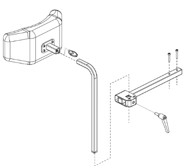 Jazzy Ultralight Attendant Control Headrest Kit