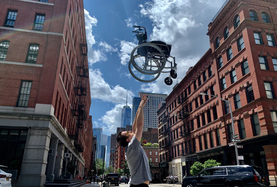 Feather Manual Wheelchair (Matte Black)