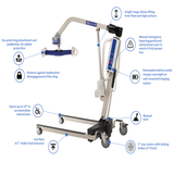 Invacare Reliant 450 Battery-Powered Lift with Power-Opening Low Base