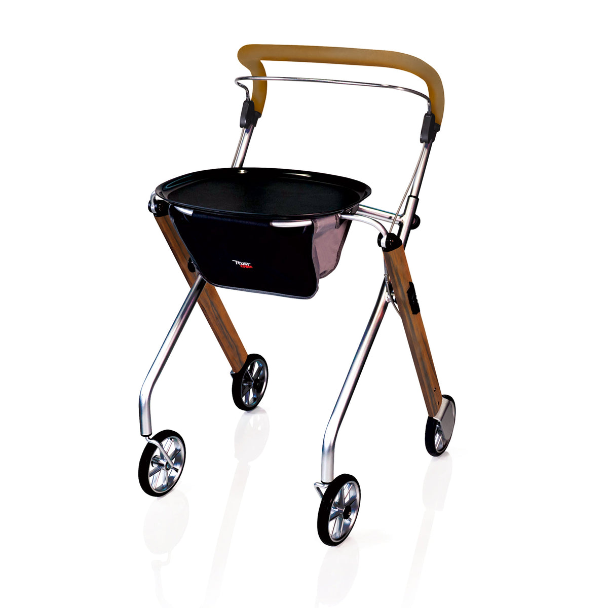 Let's Go Indoor Rollator — Walnut