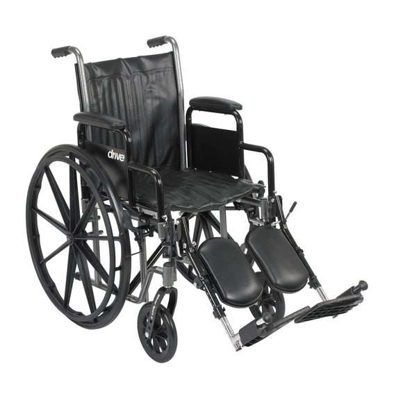 Silver Sport 2 Wheelchair, Detachable Desk Arms, Elevating Leg Rests, 16