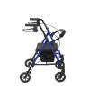 Adjustable Height Rollator Rolling Walker with 6" Wheels, Blue