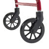Rollator Rolling Walker with 6" Wheels, Red