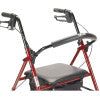 Rollator Rolling Walker with 6" Wheels, Red
