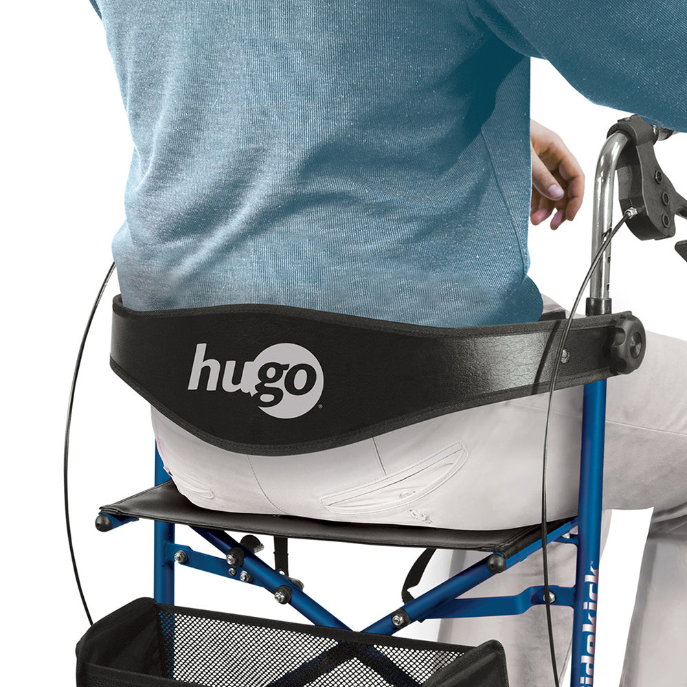 Sidekick Side-Folding Rollator Rolling Walker With Seat, Blueberry