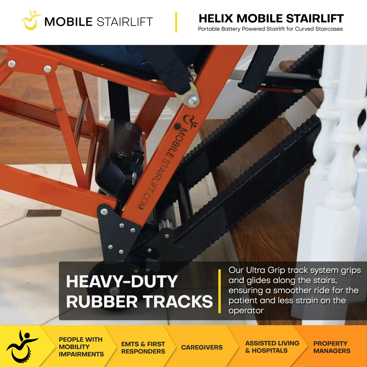 Helix Chair HELIX CURVED STAIRLIFT CHAIR – In Motion Services