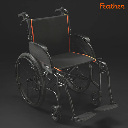 Feather Manual Wheelchair (Matte Black)