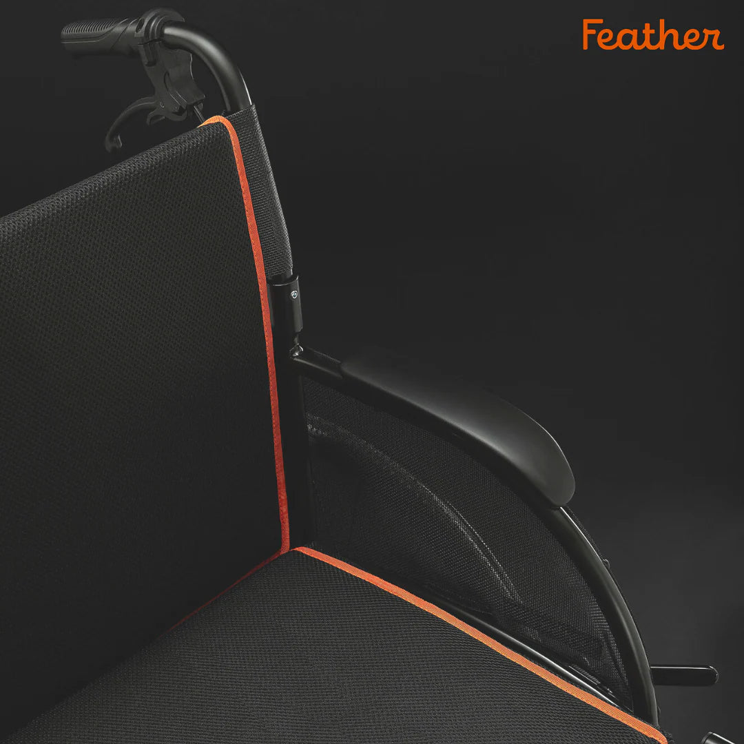Feather Manual Wheelchair (Matte Black)