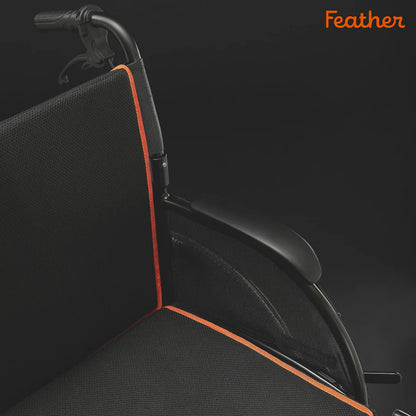 Feather Manual Wheelchair (Matte Black)