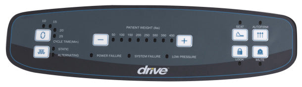 Med Aire Plus Defined Perimeter Low Air Loss Mattress Replacement System, with Low Pressure Alarm, 8"