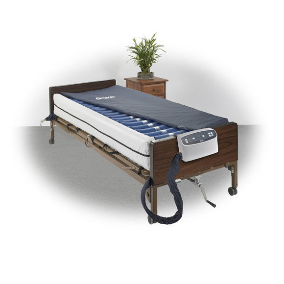 Med Aire Plus Defined Perimeter Low Air Loss Mattress Replacement System, with Low Pressure Alarm, 8