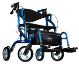 Drive Medical Airgo Fusion F23 Side-Folding Rollator & Transport Chair