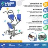 Regain Independence: ASCEND & GO Sit-to-Stand Lift (400 lbs)