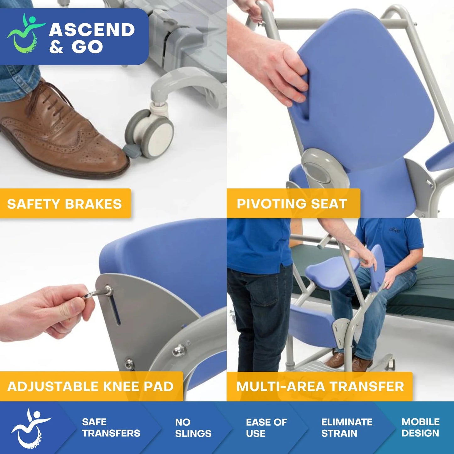 Regain Independence: ASCEND & GO Sit-to-Stand Lift (400 lbs)