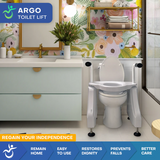 Regain Independence: ArGo Powered Toilet Seat Riser (440 lbs)