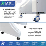 Regain Independence: ArGo Powered Toilet Seat Riser (440 lbs)
