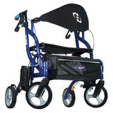 Drive Medical Airgo Fusion F20 Side-Folding Rollator & Transport Chair