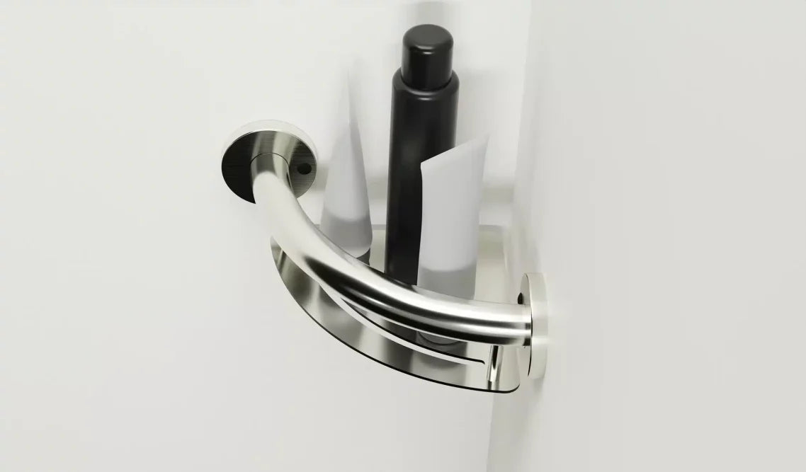 Healthcraft PLUS Corner Shelf + Grab Bar