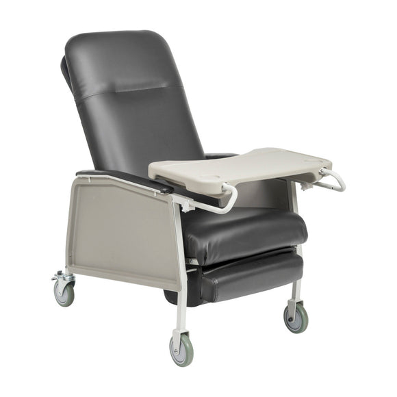 3 Position Geri Chair Recliner, Charcoal