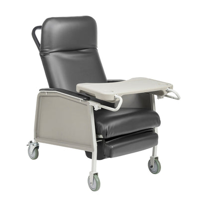 3 Position Geri Chair Recliner, Charcoal