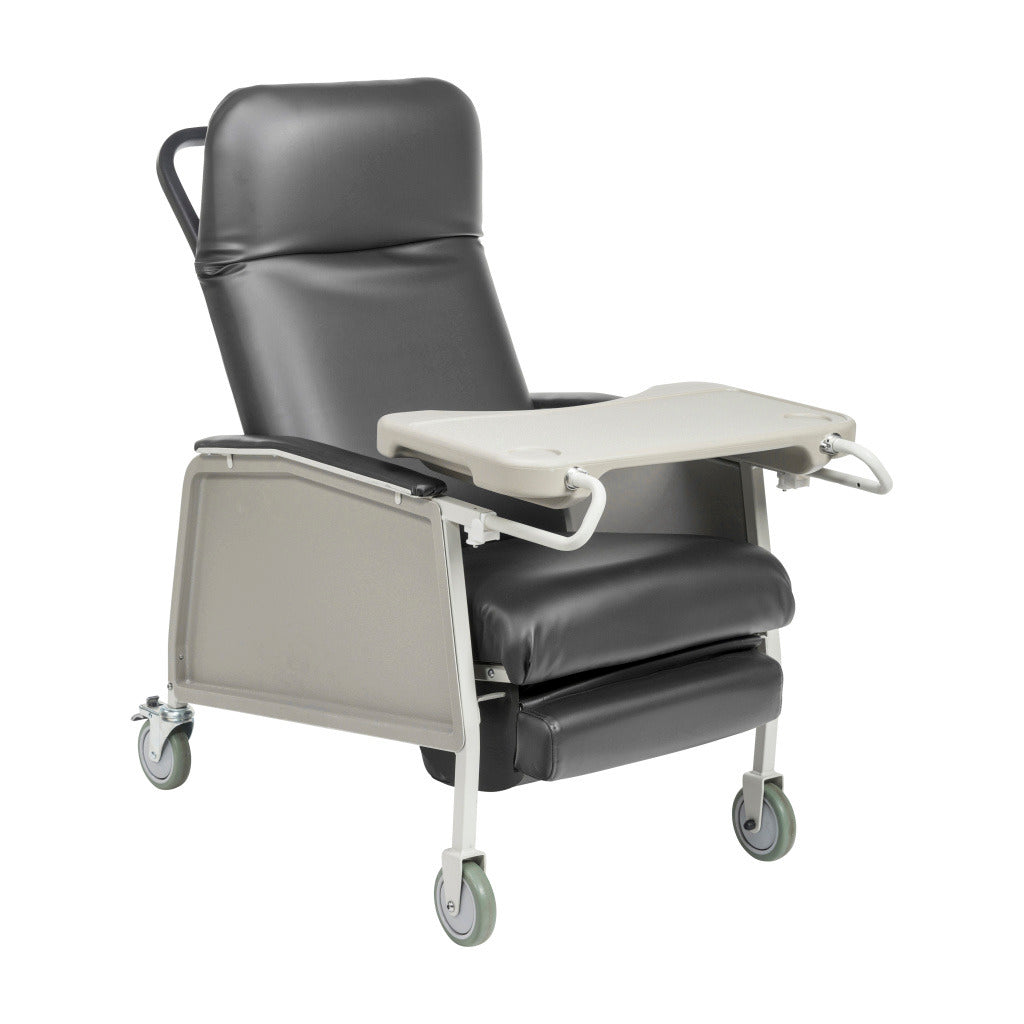 3 Position Heavy Duty Bariatric Geri Chair Recliner, Charcoal