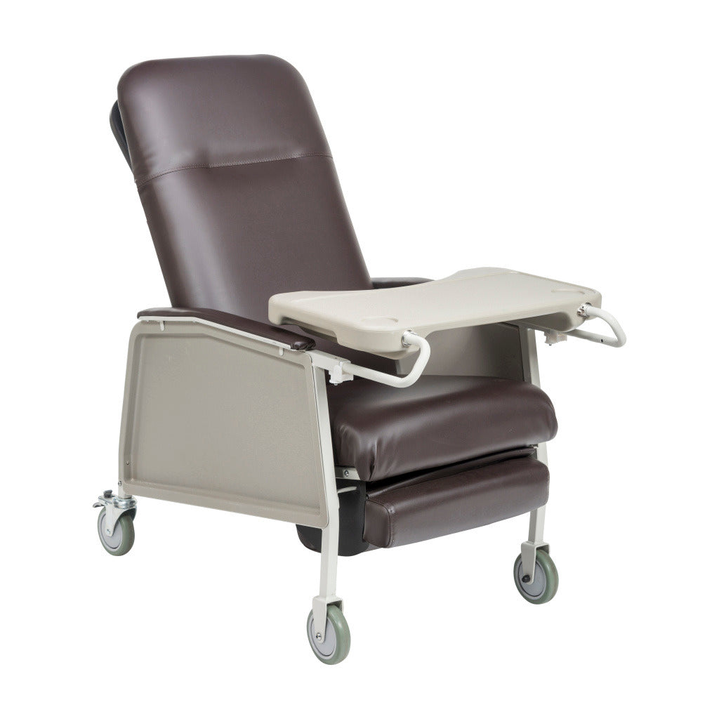 3 Position Heavy Duty Bariatric Geri Chair Recliner, Chocolate