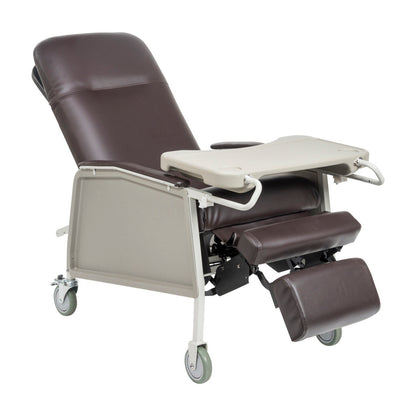 3 Position Heavy Duty Bariatric Geri Chair Recliner, Chocolate