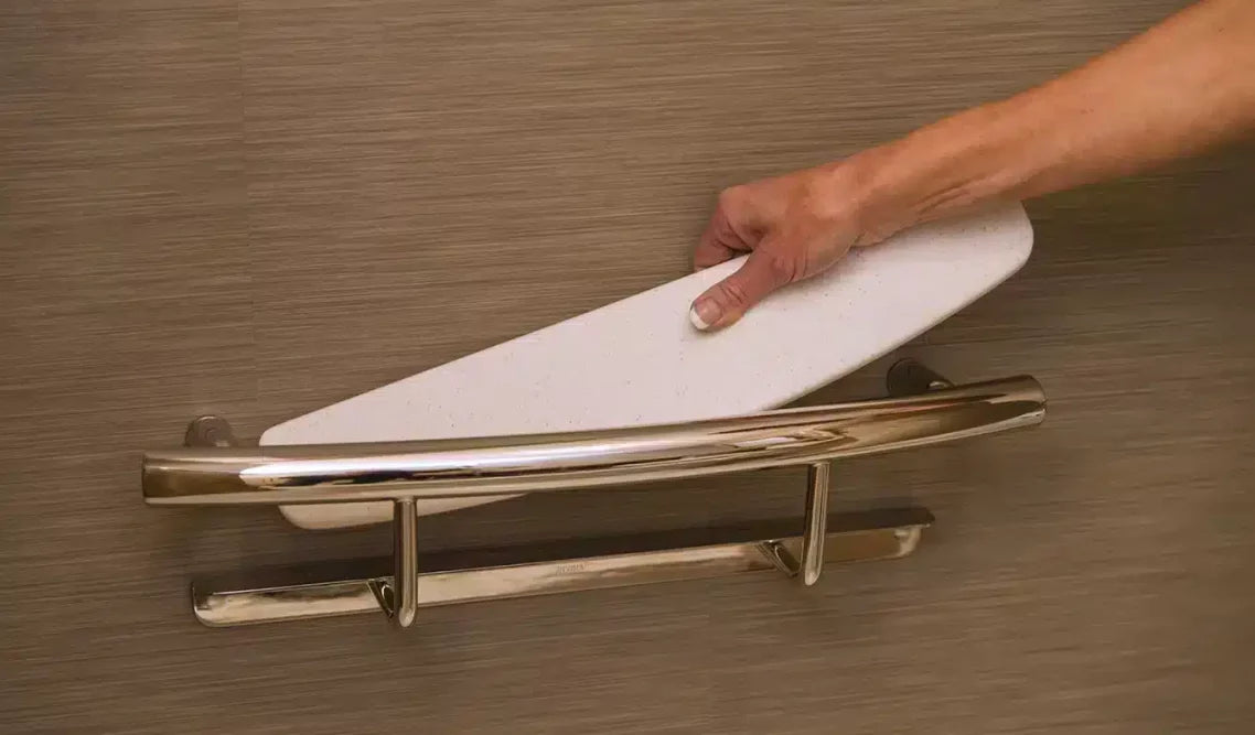 Healthcraft INVISIA Shampoo Shelf + Grab Bar