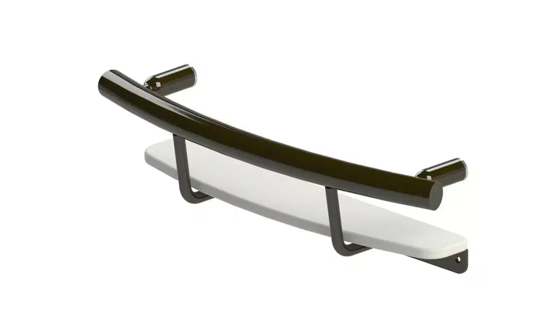 Healthcraft INVISIA Shampoo Shelf + Grab Bar