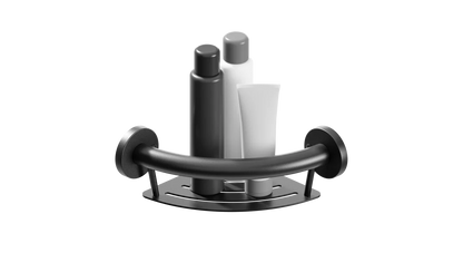 Healthcraft PLUS Corner Shelf + Grab Bar