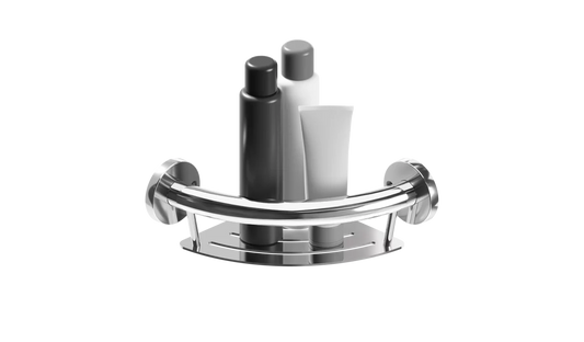 Healthcraft PLUS Corner Shelf + Grab Bar