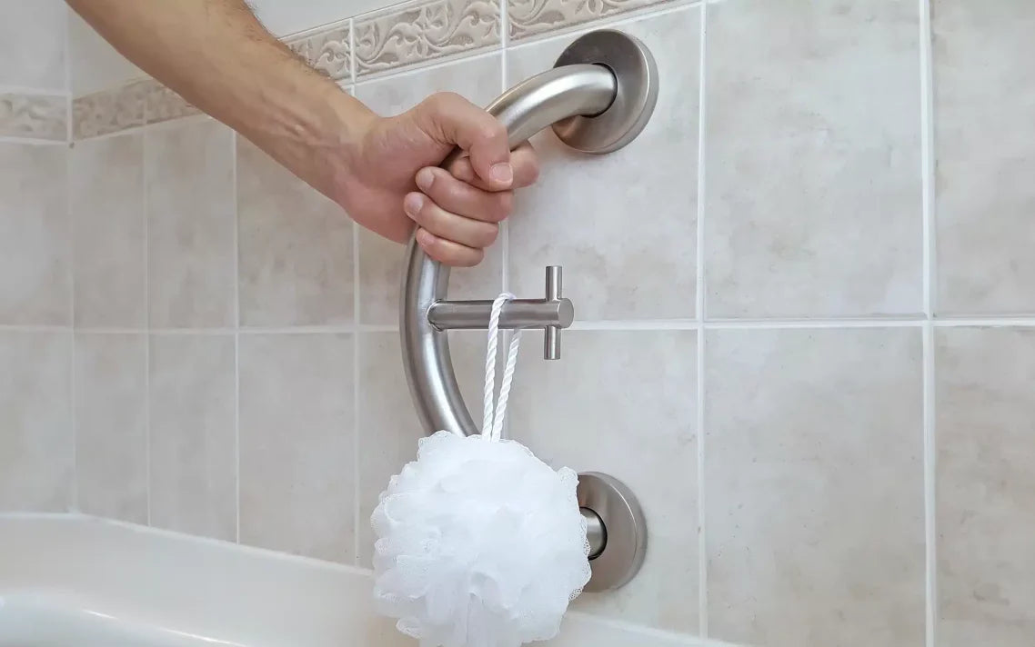 Healthcraft PLUS Towel & Robe Hook + Grab Bar