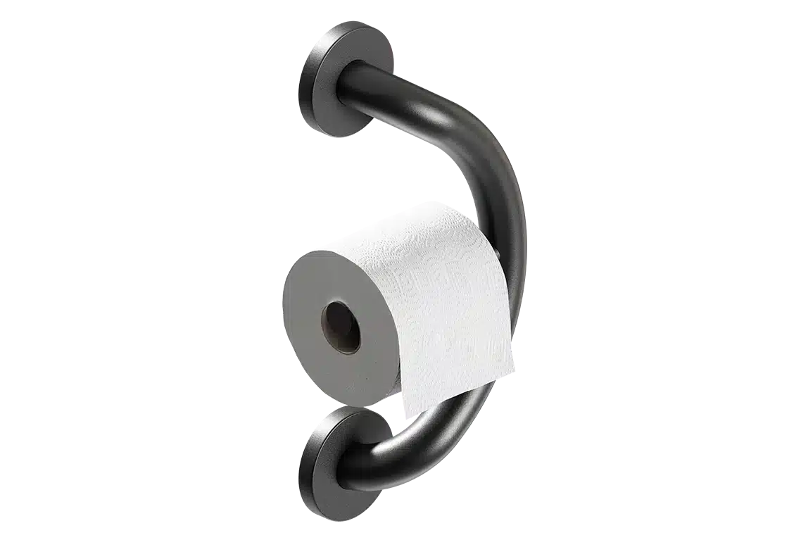 Healthcraft PLUS Toilet Paper Holder + Grab Bar