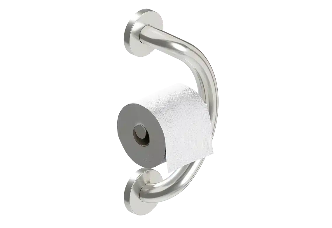 Healthcraft PLUS Toilet Paper Holder + Grab Bar