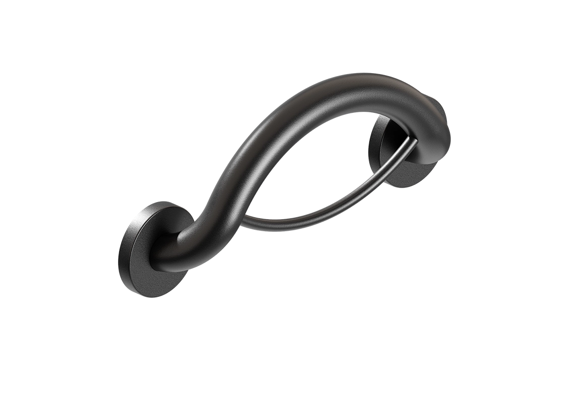 Healthcraft PLUS Towel Ring + Grab Bar