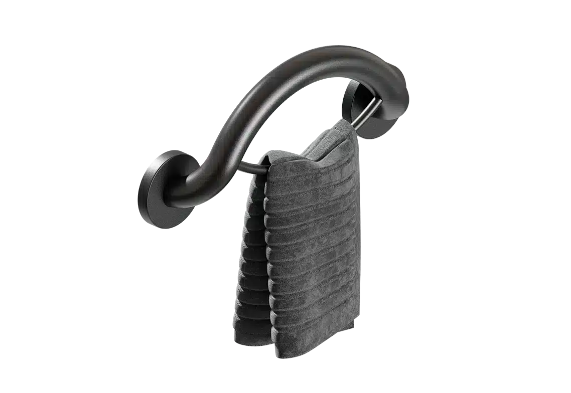Healthcraft PLUS Towel Ring + Grab Bar