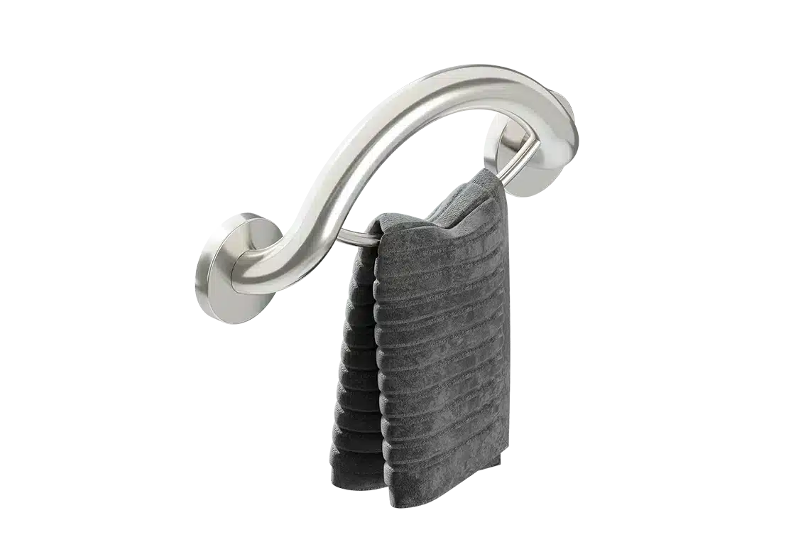 Healthcraft PLUS Towel Ring + Grab Bar