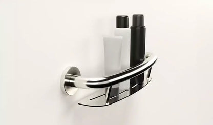 Healthcraft PLUS Shampoo Shelf 16″ + Grab Bar