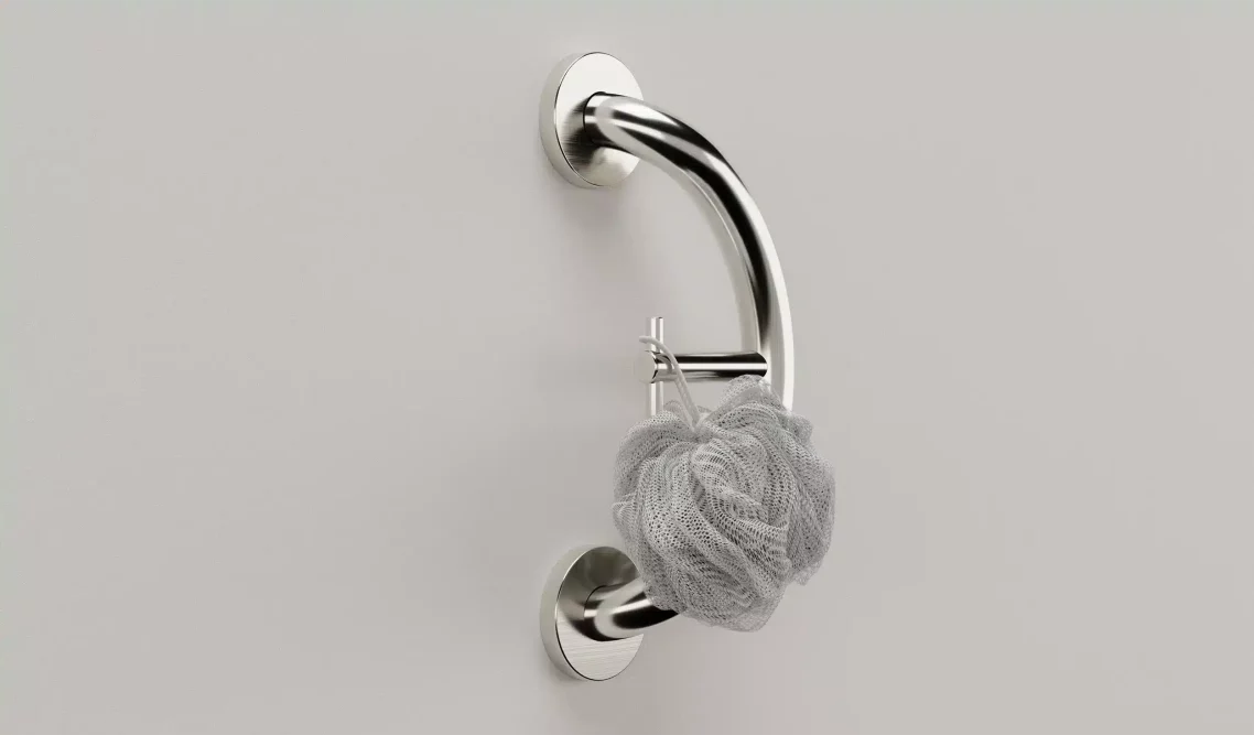 Healthcraft PLUS Towel & Robe Hook + Grab Bar