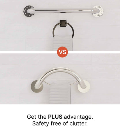 Healthcraft PLUS Towel Ring + Grab Bar