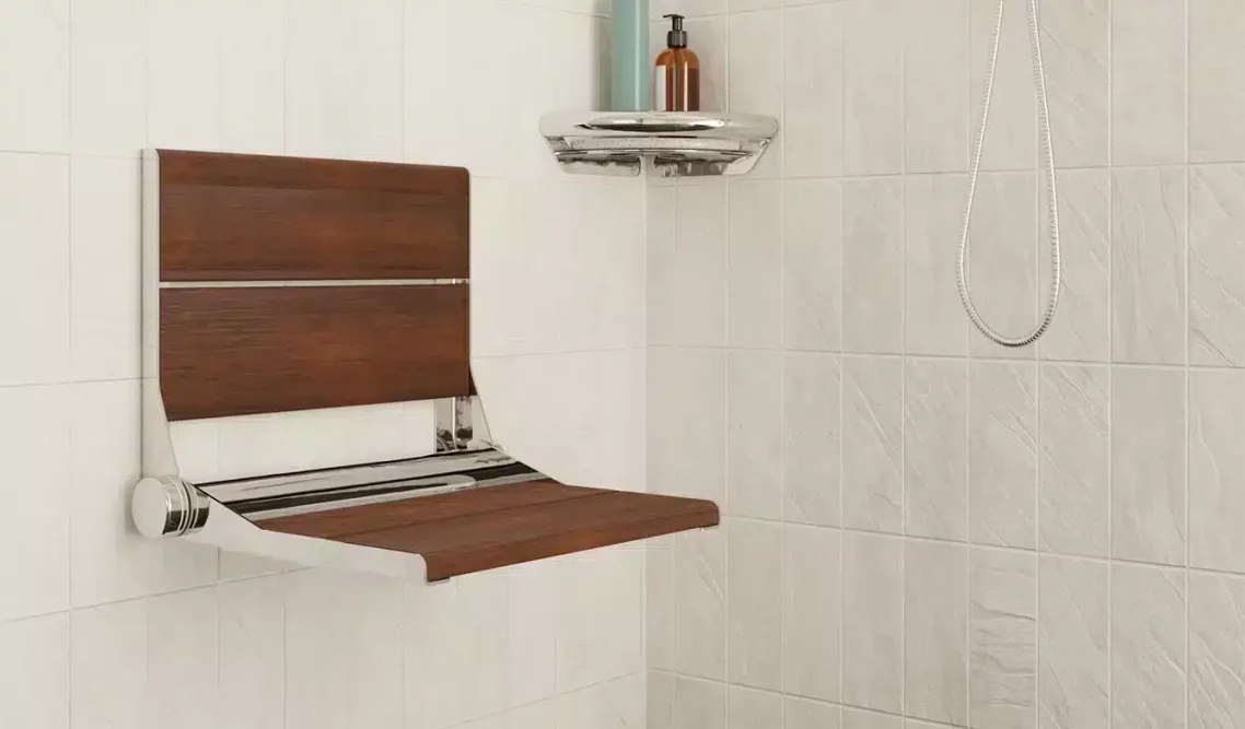Healthcraft SerenaSeat PRO Bamboo Shower Seat
