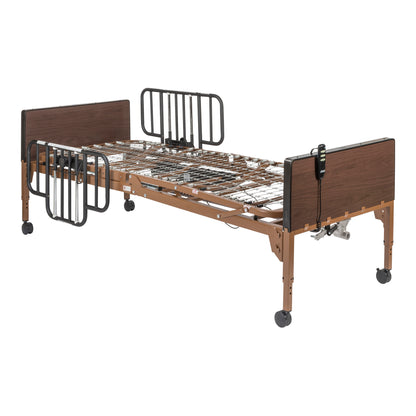Delta Ultra Light Semi Electric Hospital Bed with Half Rails — 15030BV-HR
