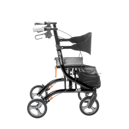 Airgo eXcursion X20 — Pearl Black — side view