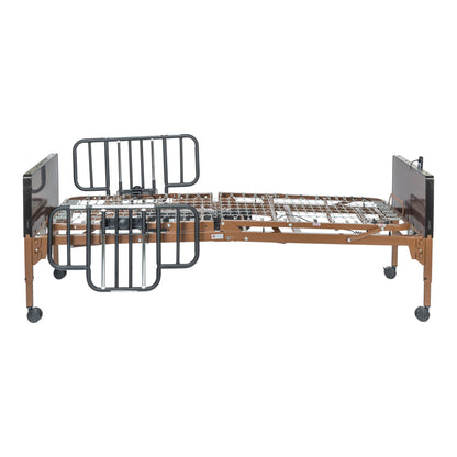 Delta Ultra Light Semi Electric Hospital Bed with Half Rails — 15030BV-HR