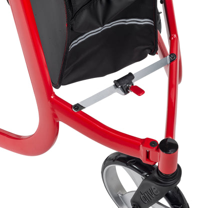 Nitro Euro Style 3-Wheel Rollator Rolling Walker — RTL10266TWHL