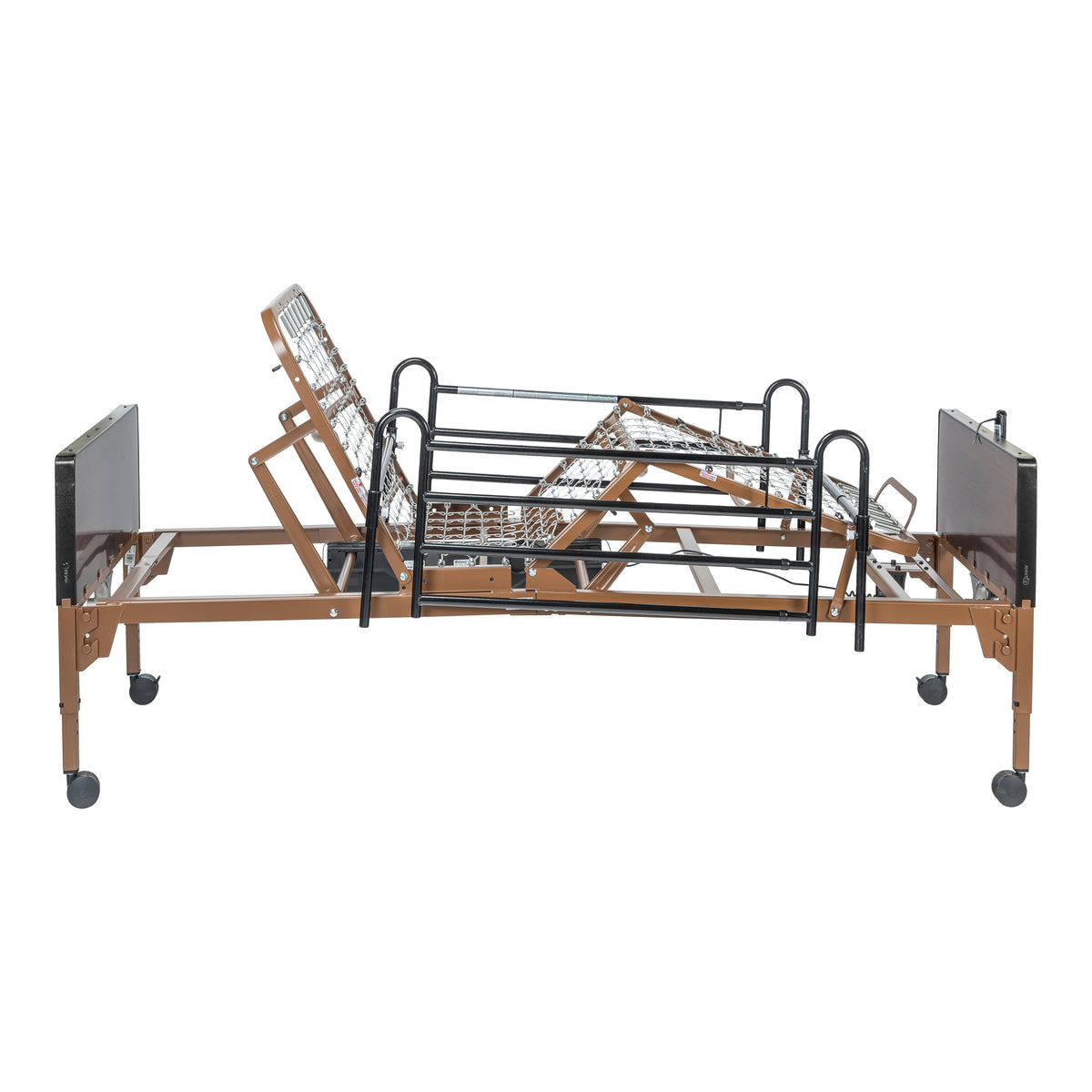 Delta Ultra Light Semi Electric Hospital Bed with Full Rails — 15030BV-FR