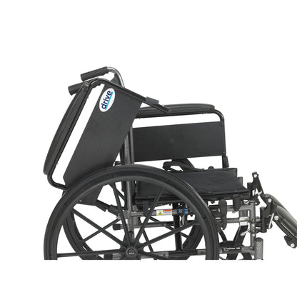 Cruiser III Light Weight Wheelchair with Flip Back Removable Arms, Full Arms, Elevating Leg Rests, 16" Seat — K316DFA-ELR