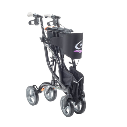 eXcursion XWD Heavy Duty Rollator Rolling Walker, Pearl Black — 700-929