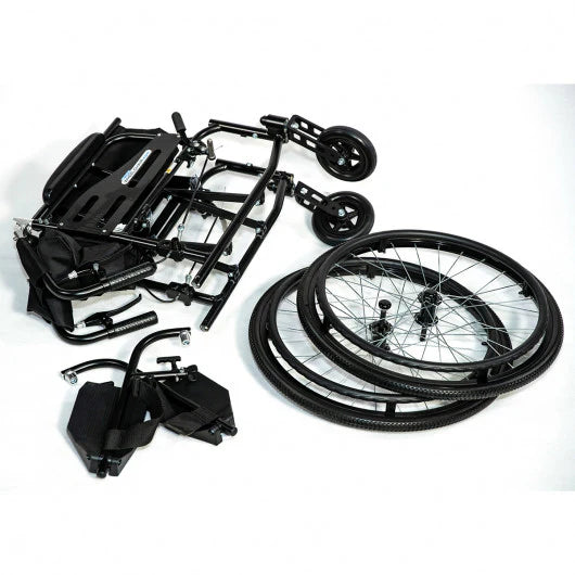 Feather Manual Wheelchair (Matte Black)
