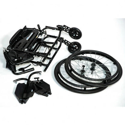 Feather Manual Wheelchair (Matte Black)